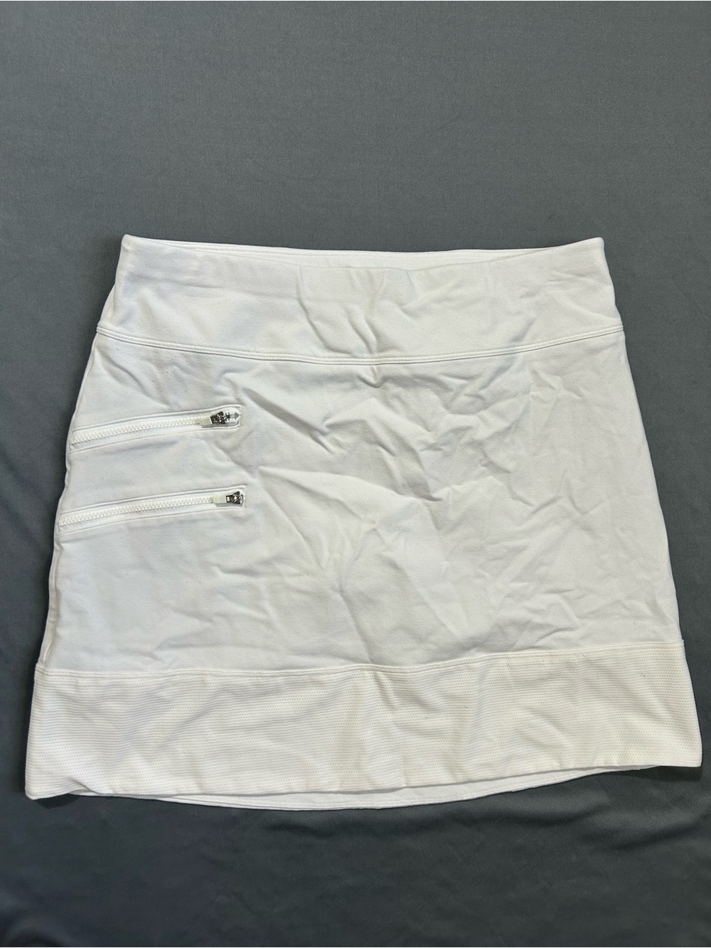 Athleta Women's Size S White Zipper Pocket Golf Skort Tennis Golf
